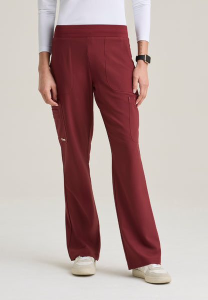 Sky 6-Pocket Flare Leg Scrub Pant - Chestnut