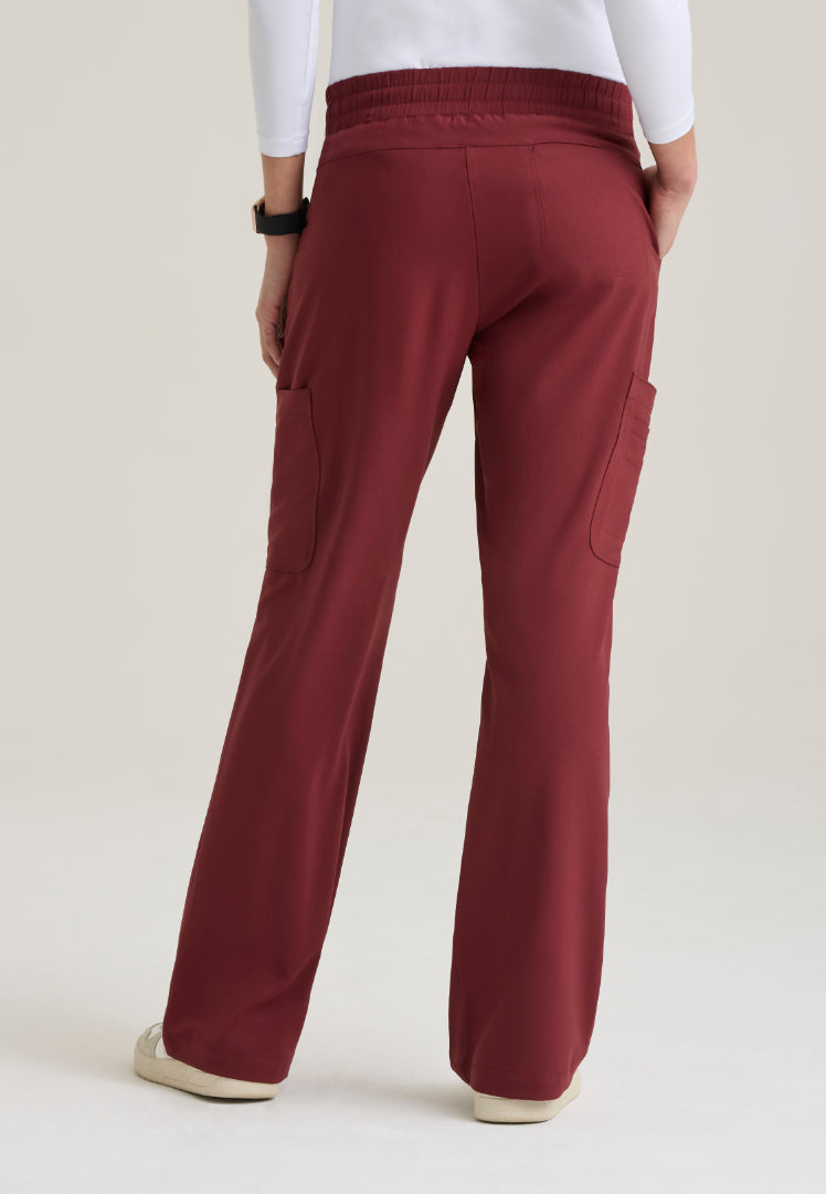 Sky 6-Pocket Flare Leg Scrub Pant - Chestnut