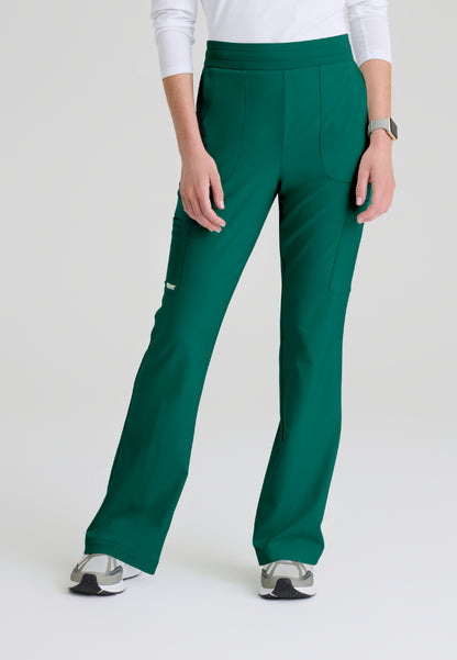 Sky 6-Pocket Flare Leg Scrub Pant - Hunter