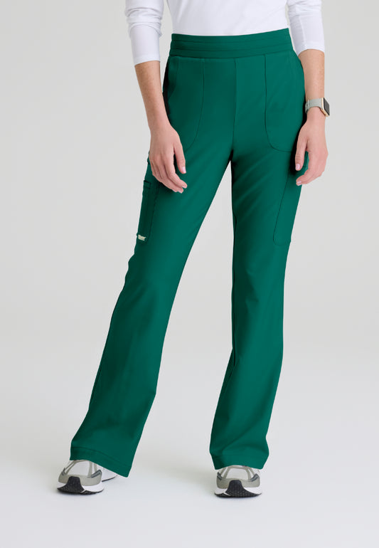 Sky 6-Pocket Flare Leg Scrub Pant - Hunter