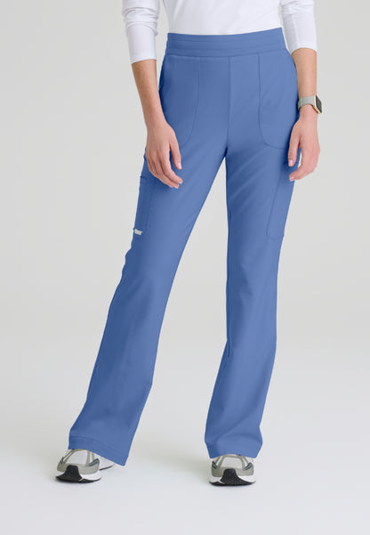 Sky 6-Pocket Flare Leg Scrub Pant - Ciel