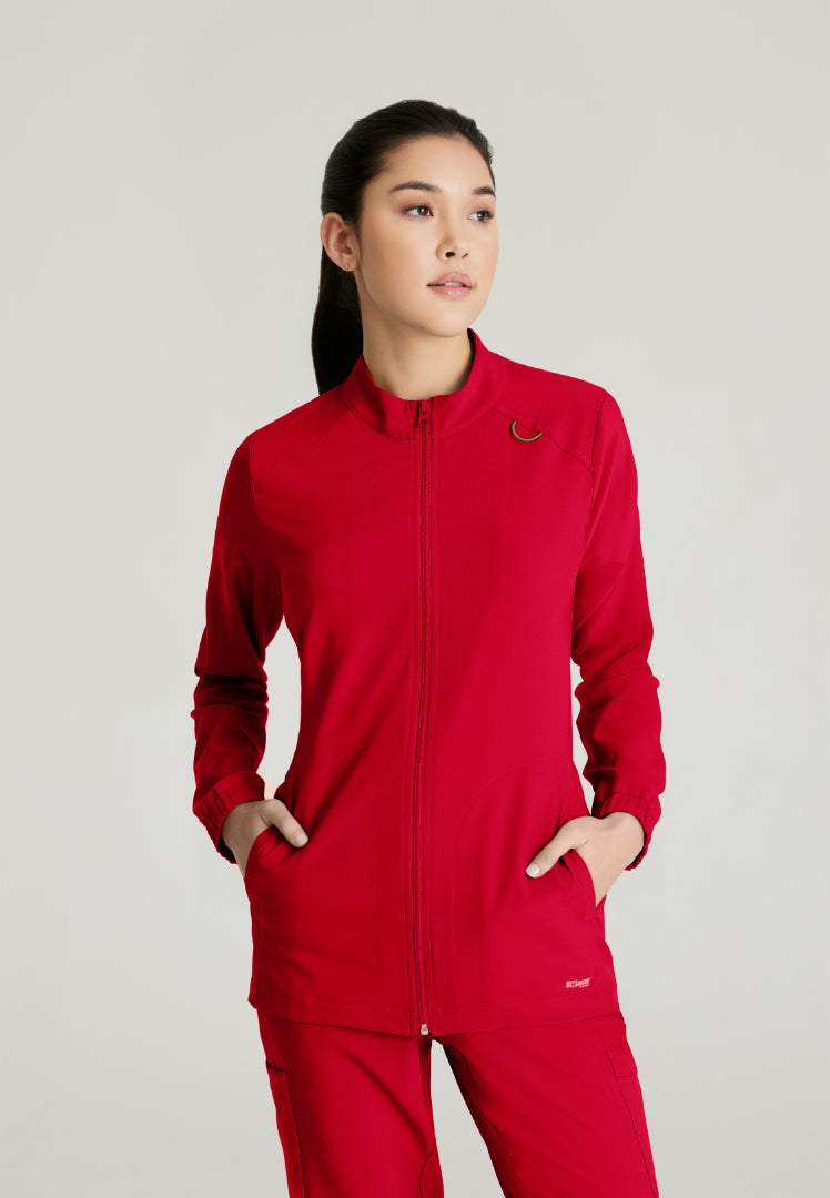Virtue 3-Pocket Warm-Up Jacket - True Red