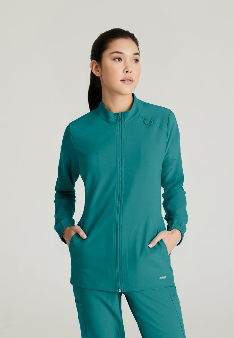 Virtue 3-Pocket Warm-Up Jacket - Teal