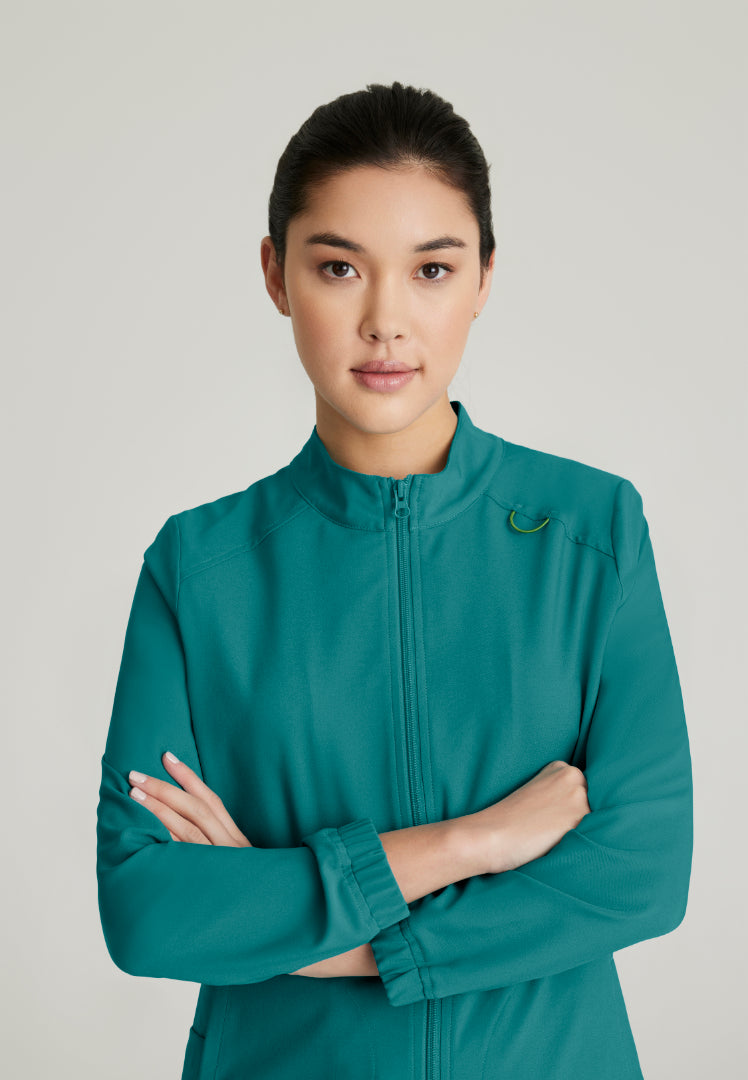 Virtue 3-Pocket Warm-Up Jacket - Teal