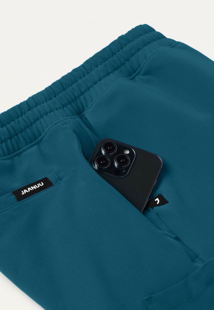 Rhodes Everyday Straight-Leg Scrub Pant - Caribbean Blue