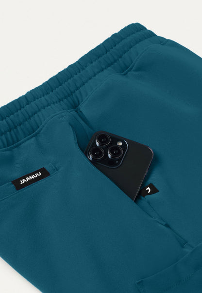 Rhodes Everyday Straight-Leg Scrub Pant - Caribbean Blue