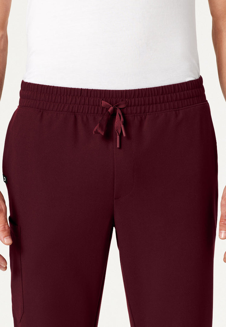 Pantalón médico Rhodes Everyday de pierna recta - Borgoña