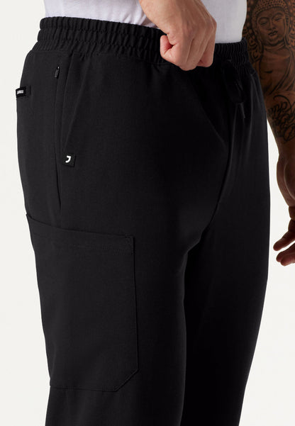 Pantalón médico Rhodes Everyday de pierna recta - Negro