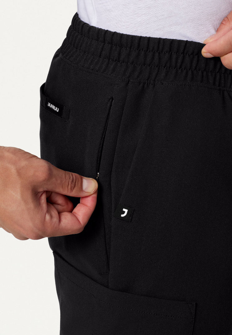 Pantalón médico Rhodes Everyday de pierna recta - Negro