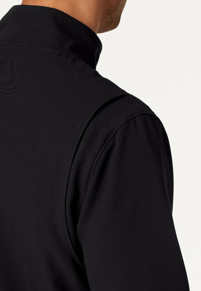 Wolfe Everyday 6-Pocket Scrub Jacket - Black