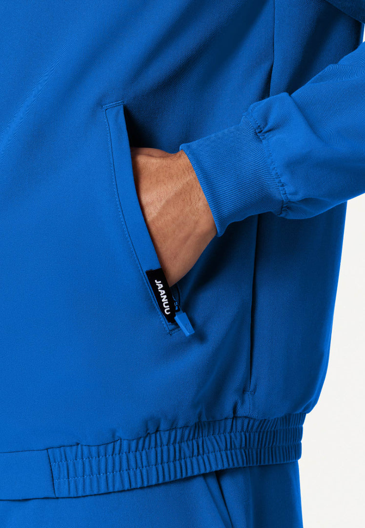 Wolfe Everyday 6-Pocket Scrub Jacket - Royal Blue