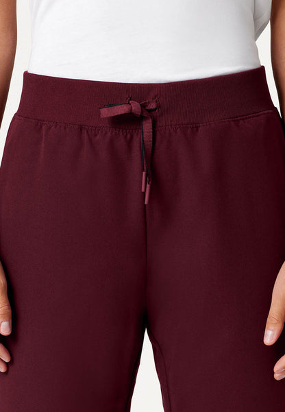 Pantalón médico Xenos Essential Knit-Waist - Borgoña