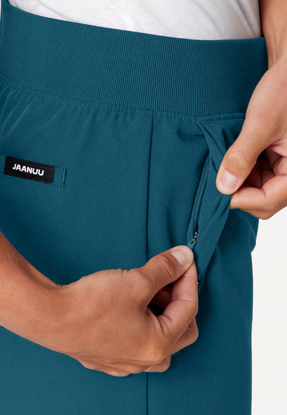 Pantalón médico Xenos Essential Knit-Waist - Azul Caribe