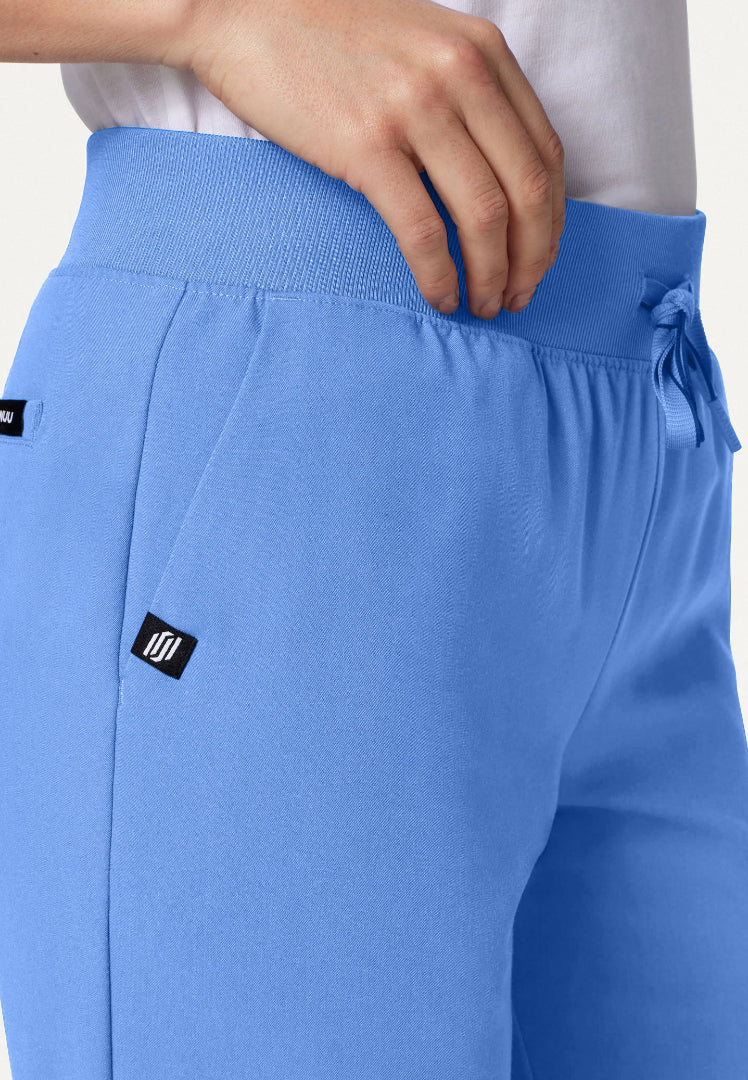 Pantalón médico Xenos Essential Knit-Waist - Azul cielo