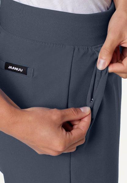 Pantalón médico Xenos Essential Knit-Waist - Gris carbón