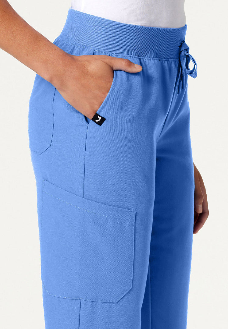 Jogger médico Silex Slim Knit-Waist - Azul cielo