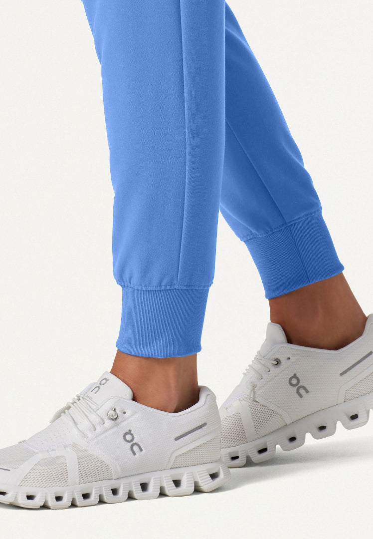 Jogger médico Silex Slim Knit-Waist - Azul cielo