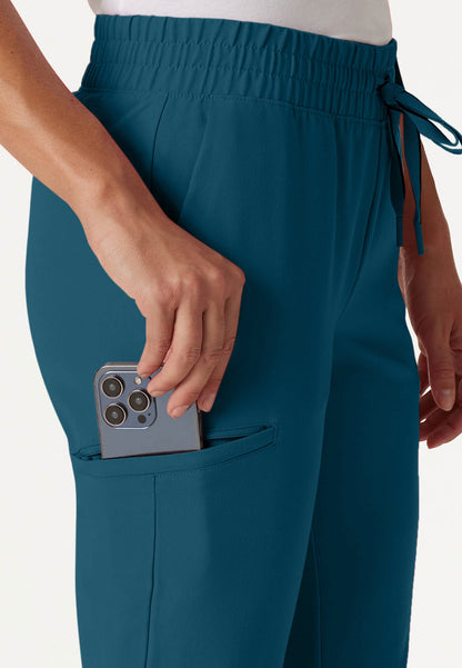 Pantalón deportivo Jace Skinny de 7 bolsillos - Azul Caribe