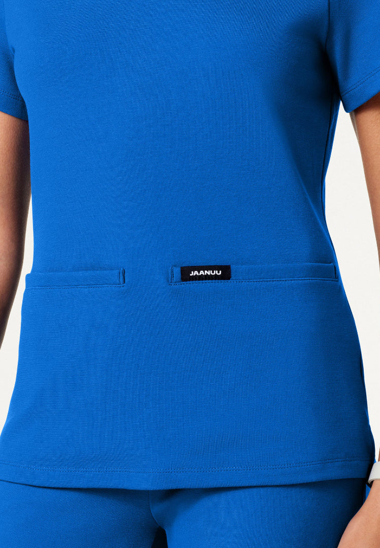 Cesi Slim UltraSOFT Scrub Top - Royal Blue