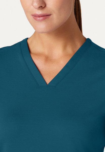 Cesi Slim UltraSOFT Scrub Top - Caribbean Blue