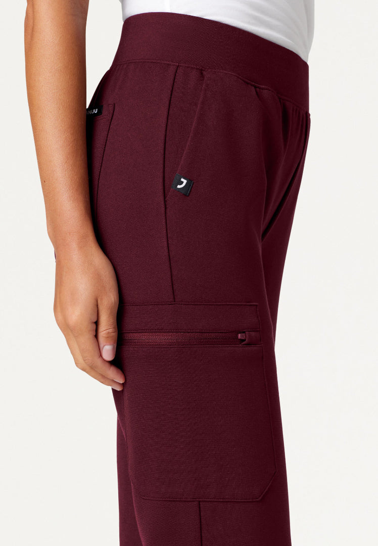 Rubi Slim UltraSOFT Scrub Jogger - Burgundy