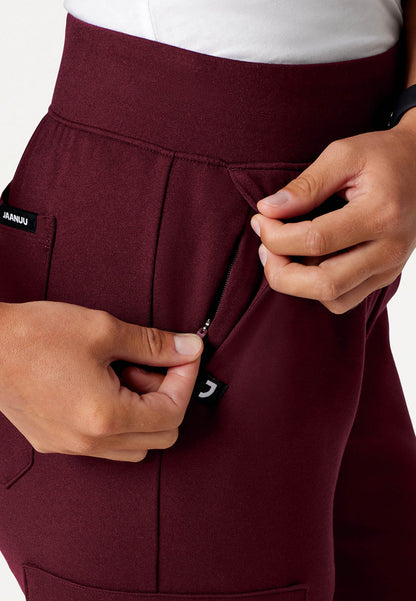 Rubi Slim UltraSOFT Scrub Jogger - Burgundy