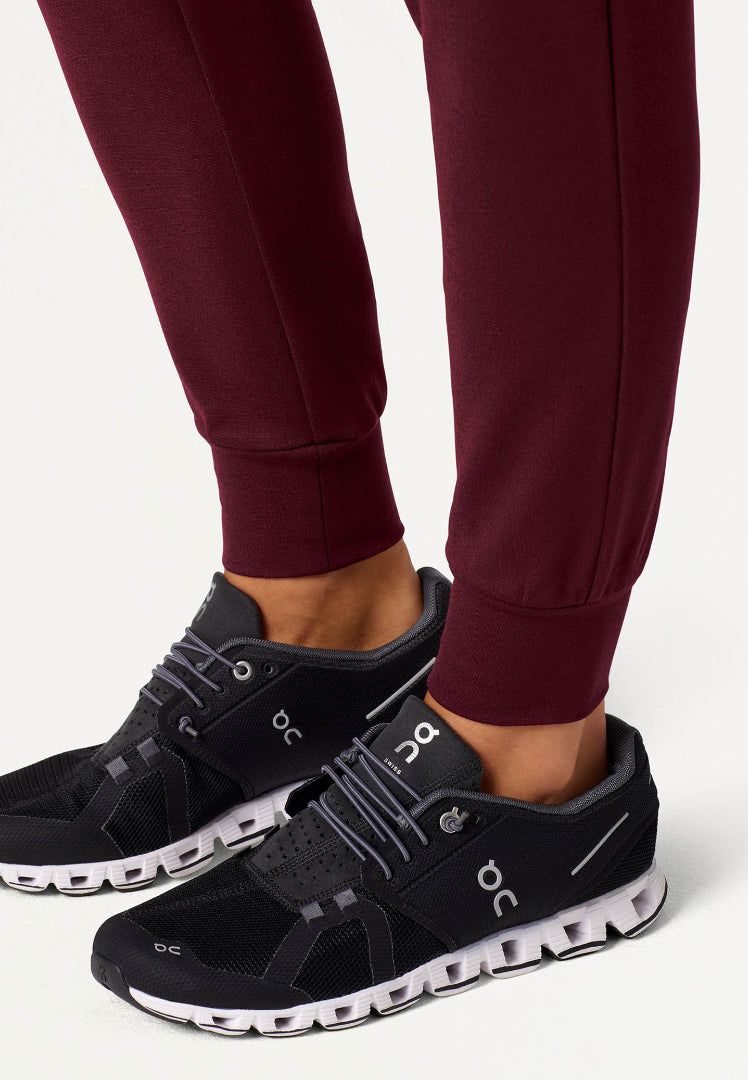 Rubi Slim UltraSOFT Scrub Jogger - Burgundy