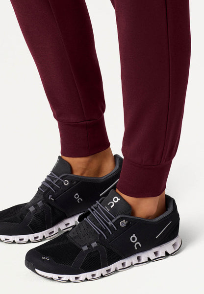 Rubi Slim UltraSOFT Scrub Jogger - Burgundy