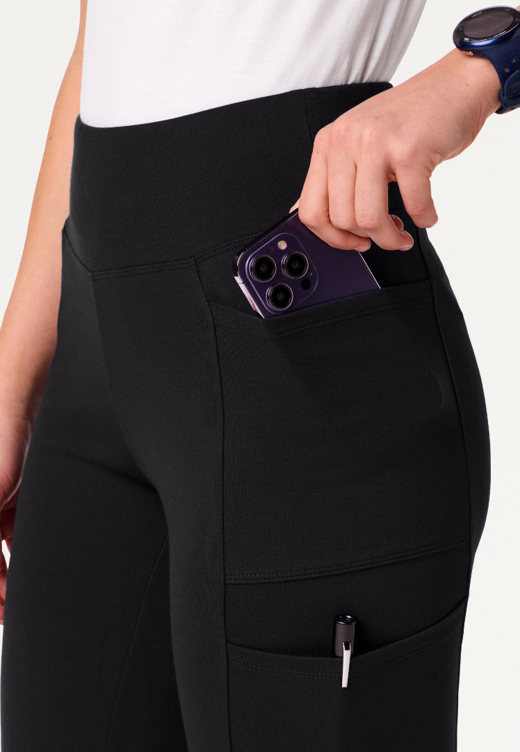 Pantalón médico de yoga Perri UltraSOFT - Negro