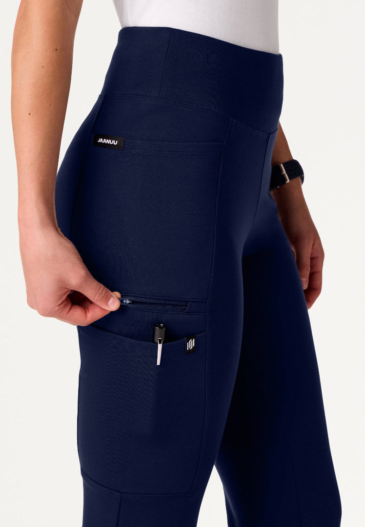Pantalón médico de yoga Perri UltraSOFT - Azul marino medianoche
