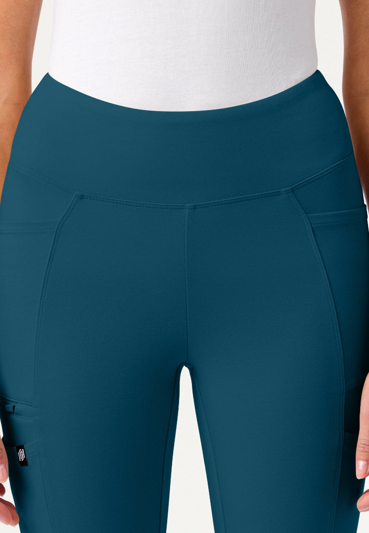 Pantalón médico de yoga Perri UltraSOFT - Azul Caribe