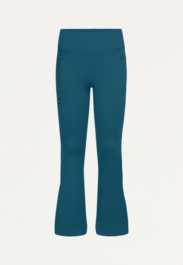 Pantalón médico de yoga Perri UltraSOFT - Azul Caribe