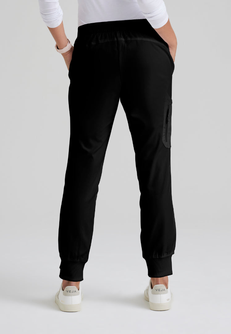 Grey's Anatomy™ "Kira" 5-Pocket Mid-Rise Jogger - Black