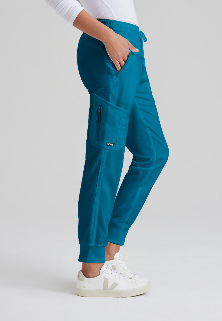 Grey's Anatomy™ "Kira" 5-Pocket Mid-Rise Jogger - Bahama