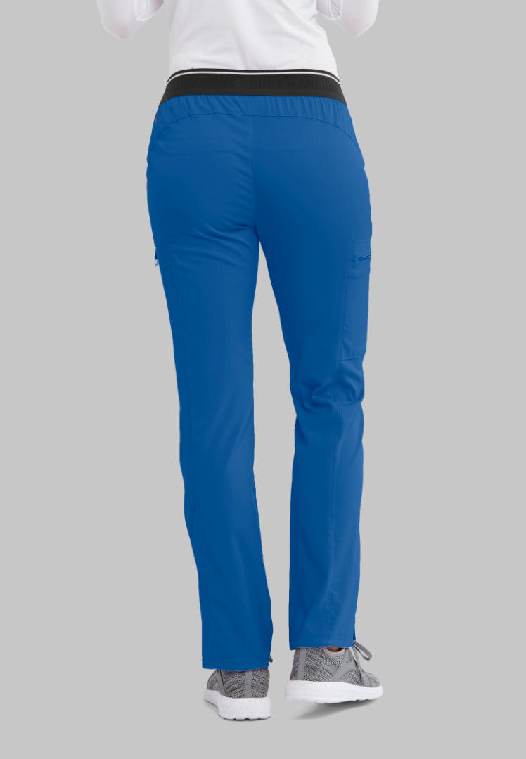 Grey's Anatomy™ Spandex Stretch "Kim" 3-Pocket Pant - New Royal