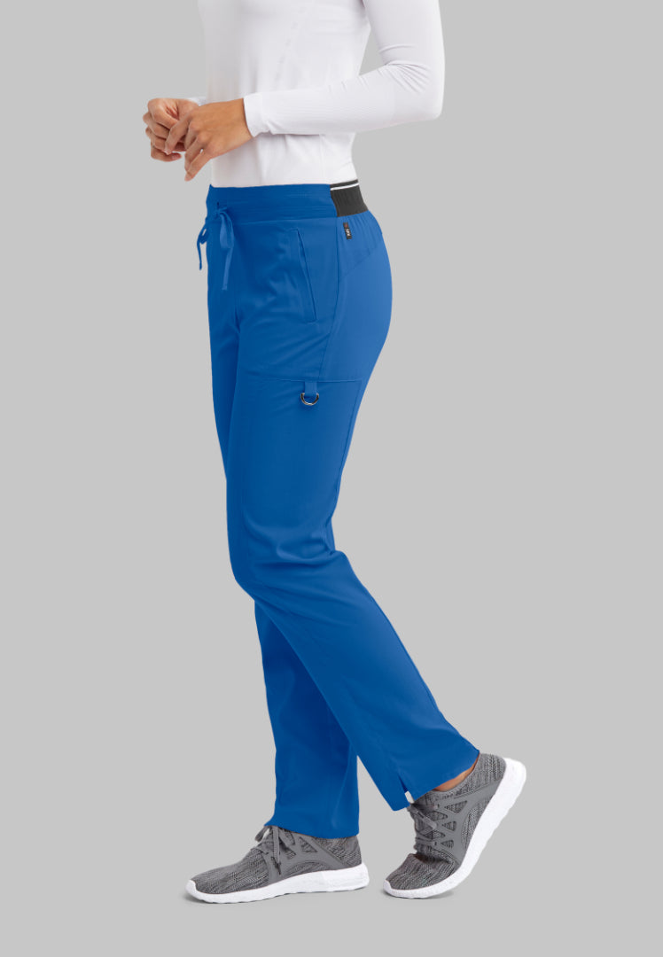 Grey's Anatomy™ Spandex Stretch "Kim" 3-Pocket Pant - New Royal