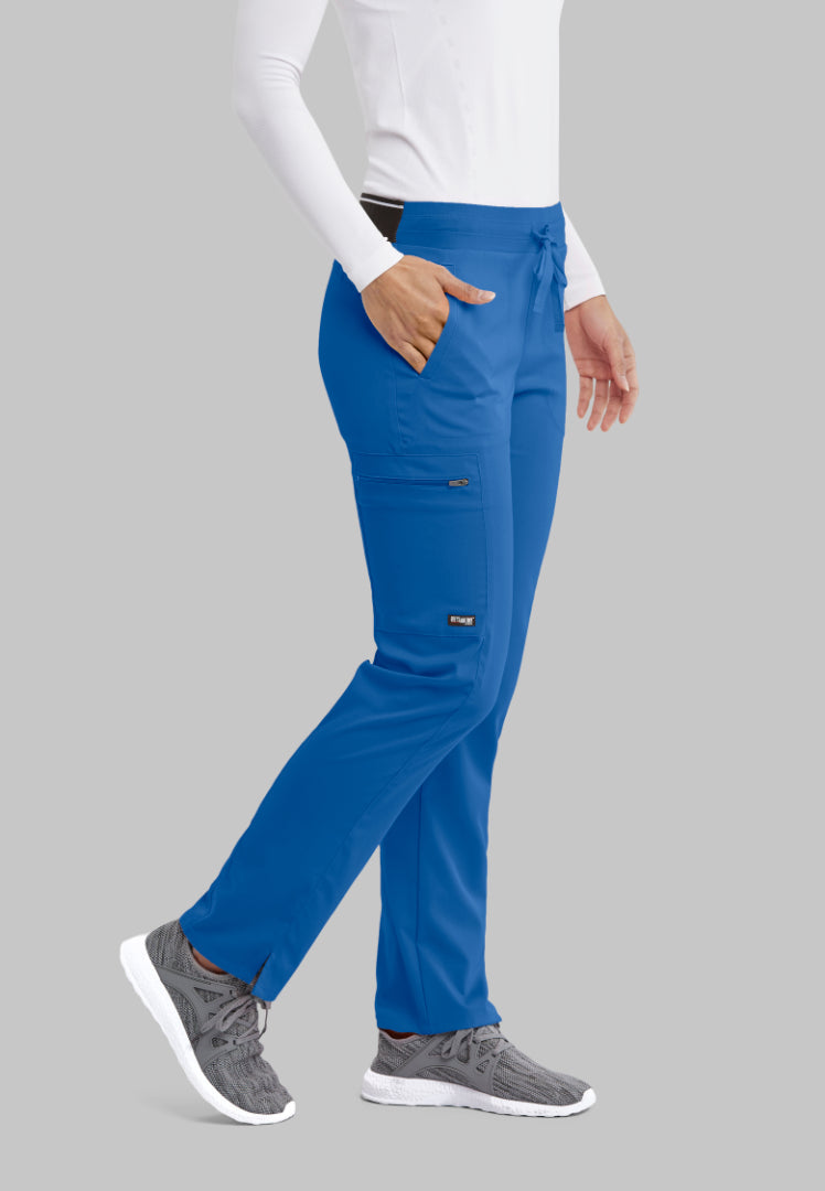 Grey's Anatomy™ Spandex Stretch "Kim" 3-Pocket Pant - New Royal