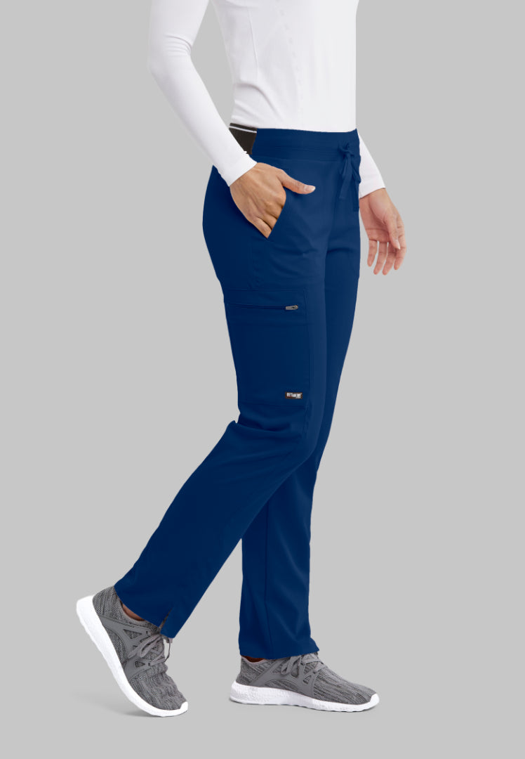 Grey's Anatomy™ Spandex Stretch "Kim" 3-Pocket Pant - Indigo