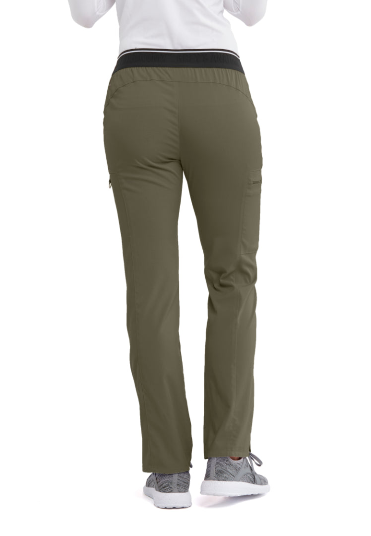 Grey's Anatomy™ Spandex Stretch "Kim" 3-Pocket Pant - Olive