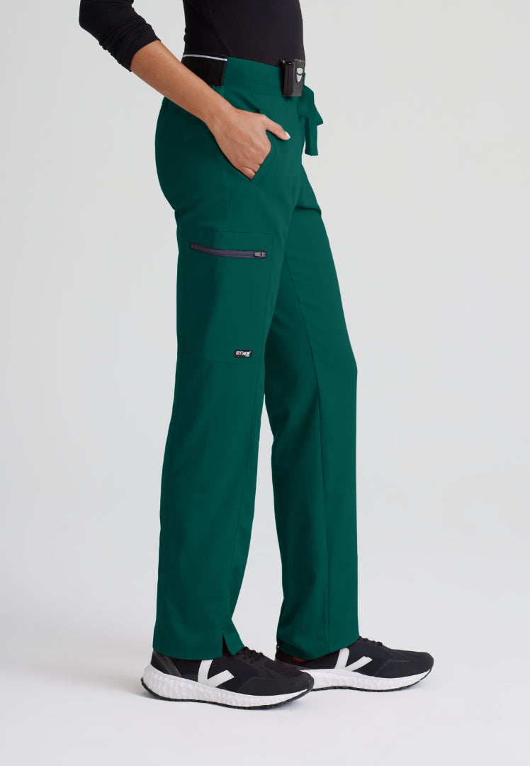 Grey's Anatomy™ Spandex Stretch "Kim" 3-Pocket Pant - Hunter