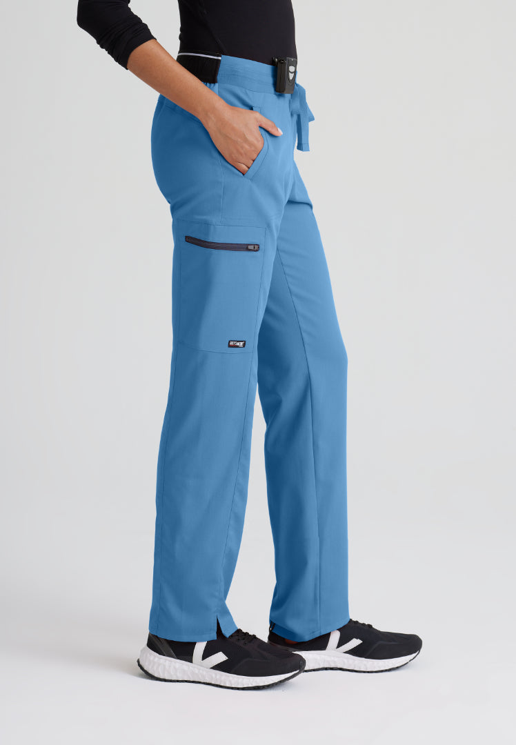 Grey's Anatomy™ Spandex Stretch "Kim" 3-Pocket Pant - Ciel Blue