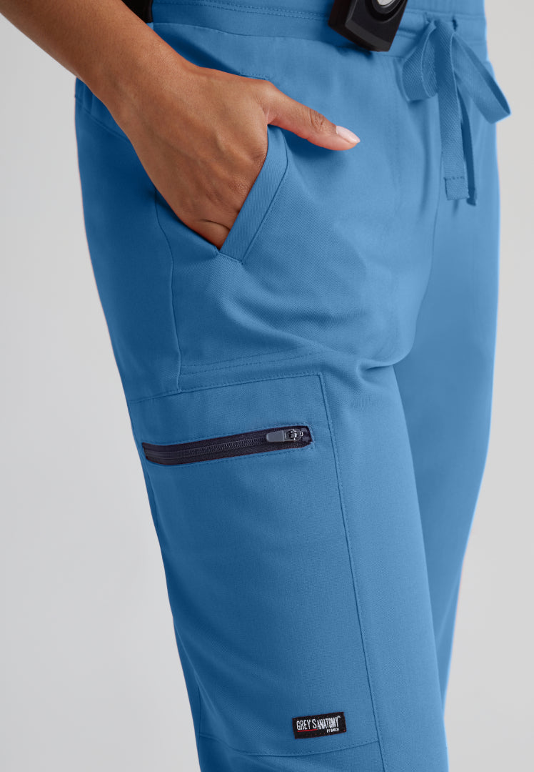 Grey's Anatomy™ Spandex Stretch "Kim" 3-Pocket Pant - Ciel Blue