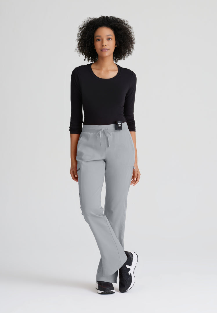 Grey's Anatomy™ Spandex Stretch "Kim" 3-Pocket Pant - Moonstruck