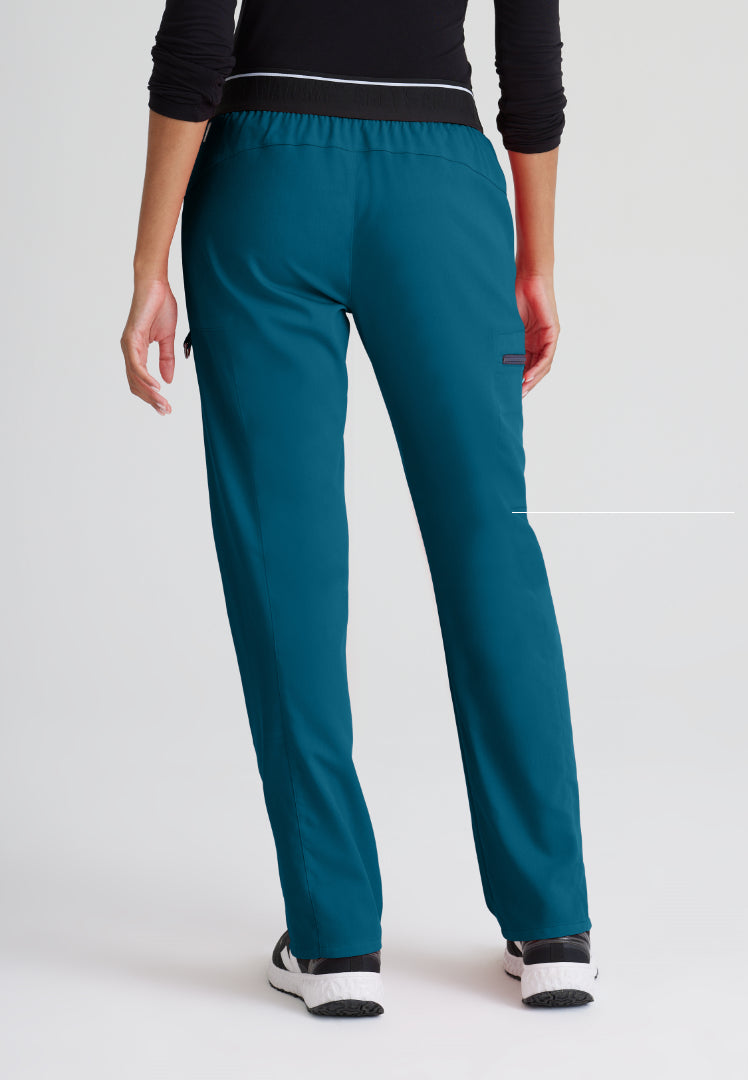 Grey's Anatomy™ Spandex Stretch "Kim" 3-Pocket Pant - Bahama