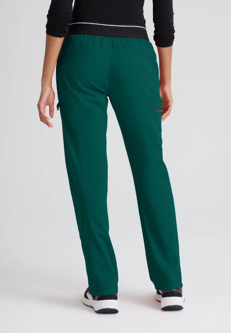 Grey's Anatomy™ Spandex Stretch "Kim" 3-Pocket Pant - Hunter