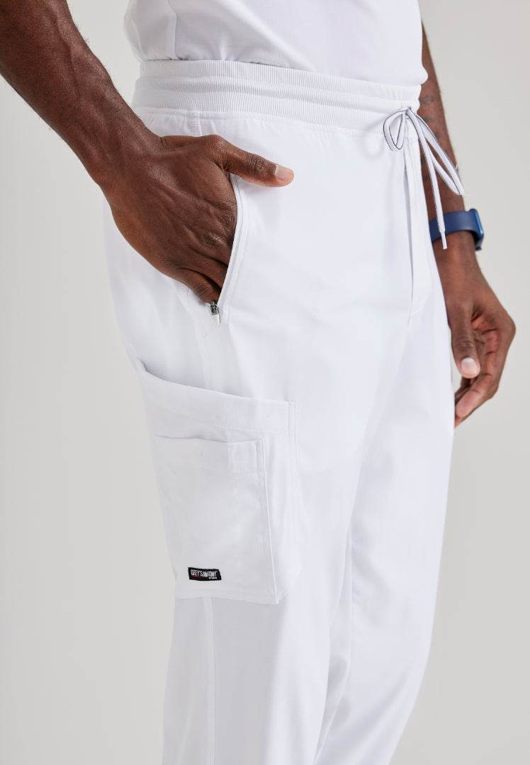 Murphy 5-Pocket Jogger Scrub Pant - White