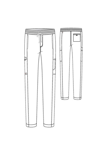 Pantalon 6 poches Grey's Anatomy en élasthanne extensible « Hudson » - Olive