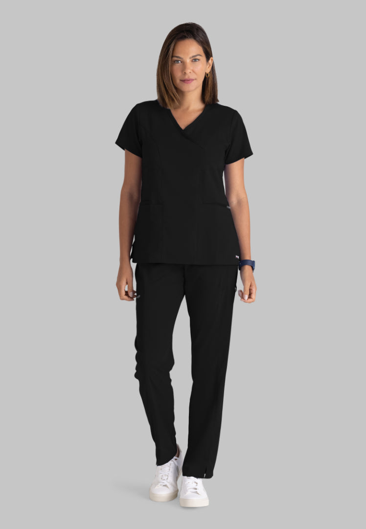 Grey's Anatomy™ Spandex Stretch "Kim" 3-Pocket Pant - Black