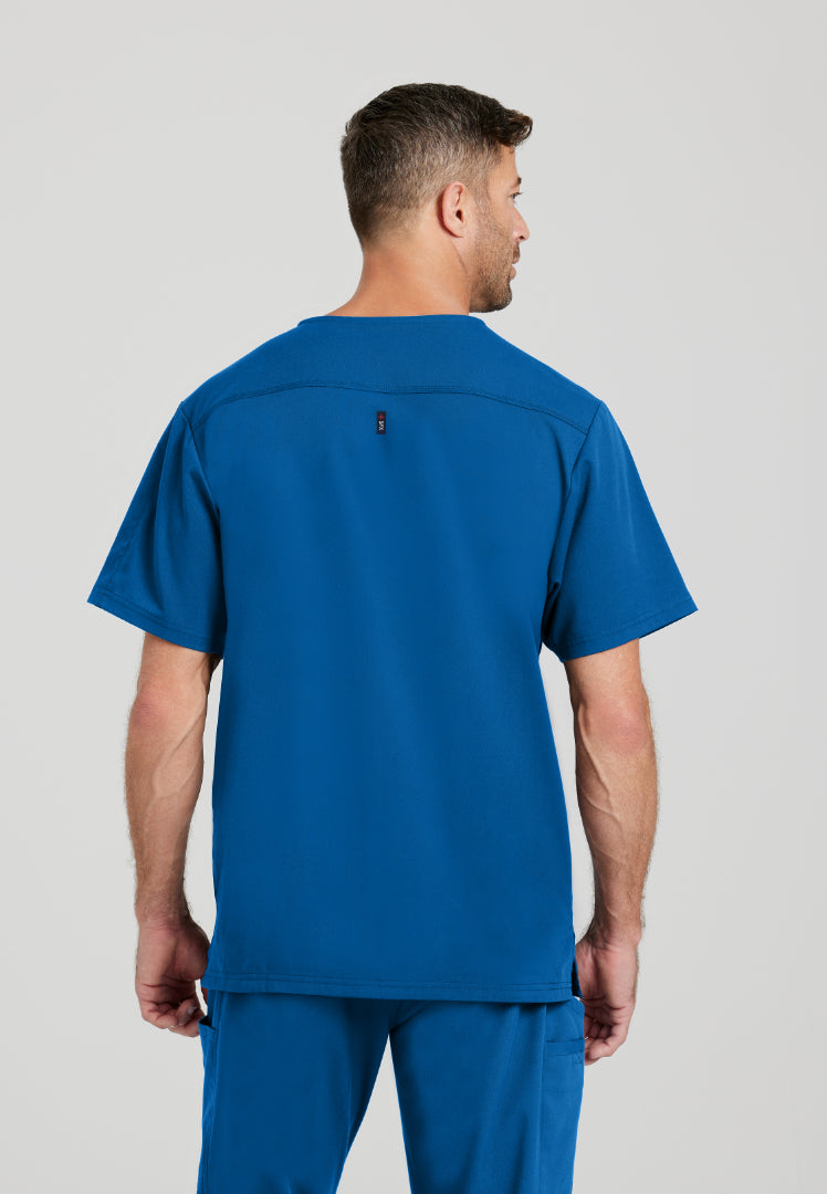 Murphy 2-Pocket V-Neck Scrub Top - New Royal