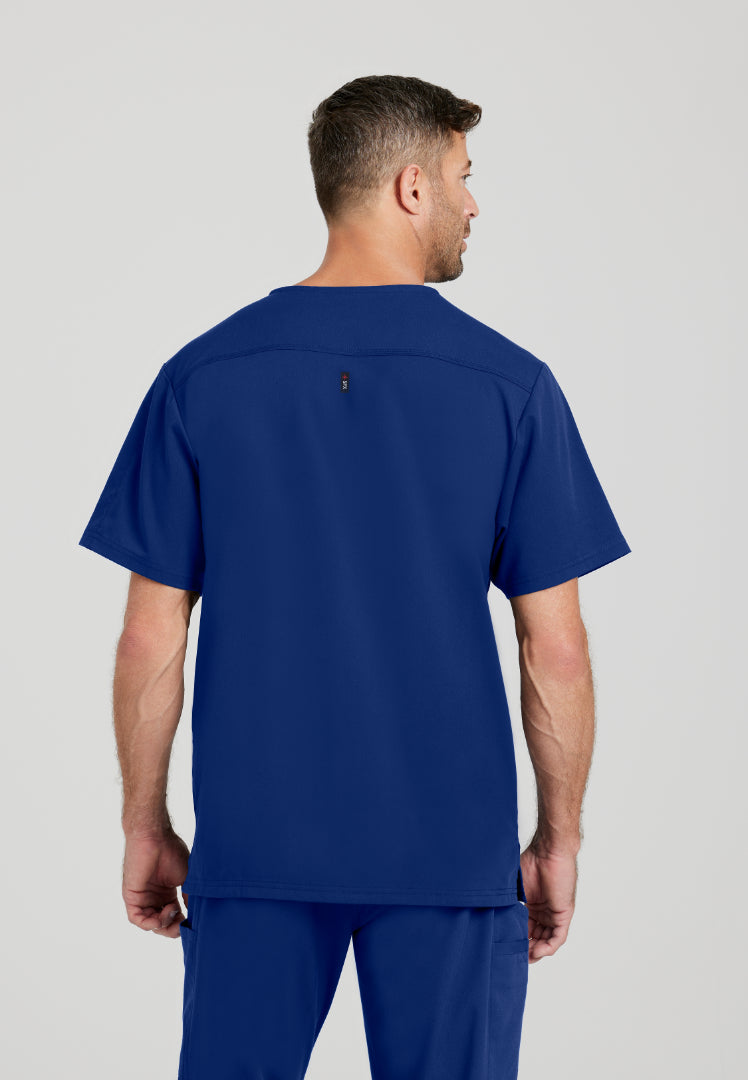Murphy 2-Pocket V-Neck Scrub Top - Indigo